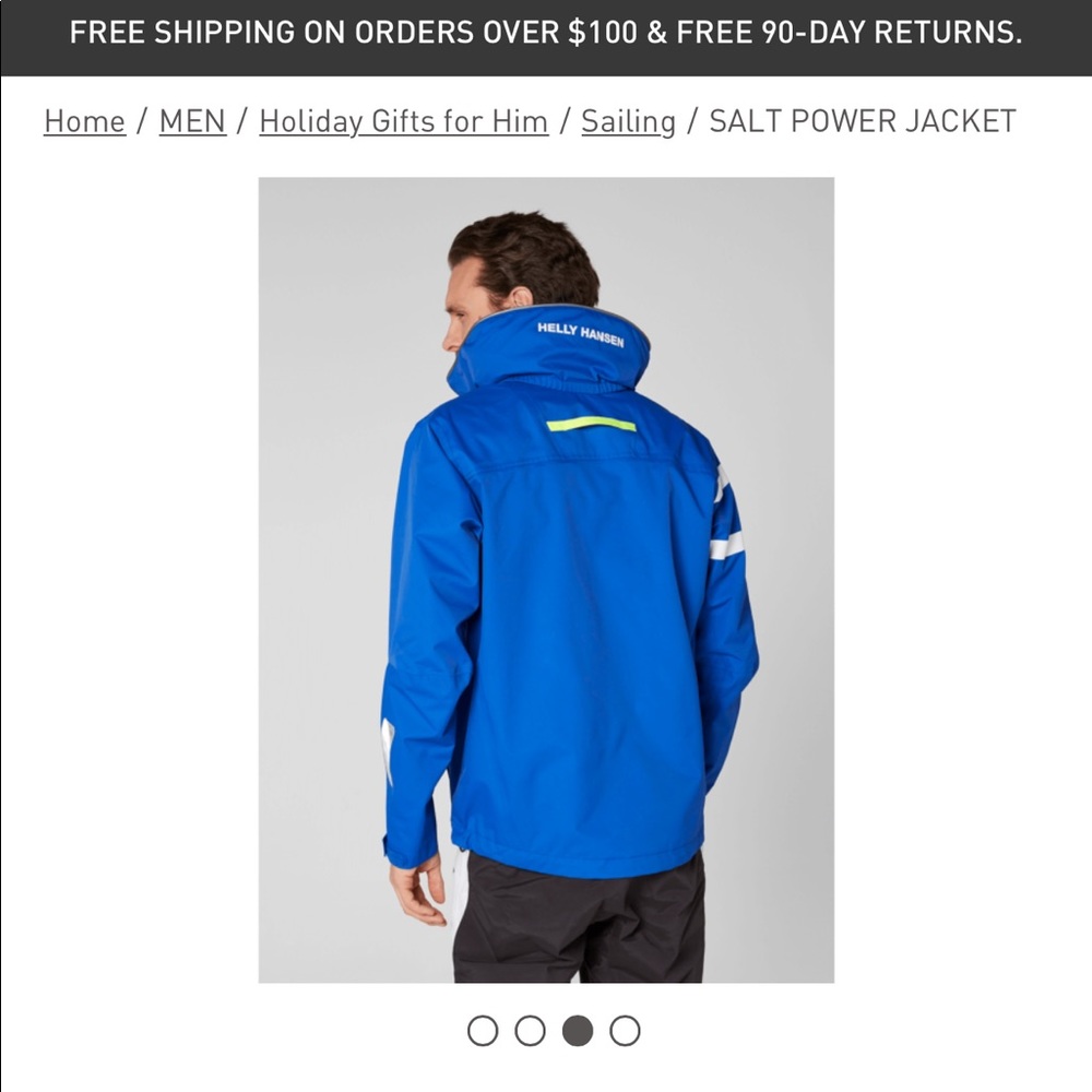 Blue Men’s Jacket - Picture 4 of 5